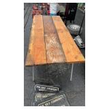 2 SAW HORSES & 3  PLANKS
