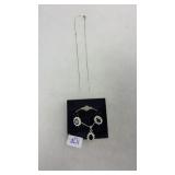 ITALY 925 3PC JEWERLY SET W/ EARRINGS & NECKLACE