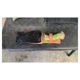 ANTLER HANDLE KNIFE W/ CUSTOM MADE SHEATH