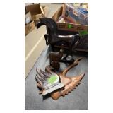 GROUP OF 4 WOOD CARVINGS