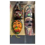 3 WOOD MASKS