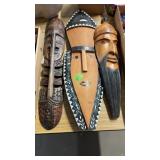 3 WOOD CARVINGS
