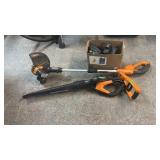 WORX STRING TRIMMER & BLOWER W/ BATTERY & CHARGER