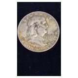 1959 FRANKLIN SILVER HALF DOLLAR