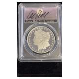 2023 SIGNED DAVID HALL PCGS MORGAN SILVER DOLLAR