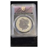 2024 SIGNED DAVID HALL PCGS MORGAN SILVER DOLLAR