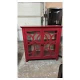 RED GLASS FRONT CABINET 36'X16'X36'