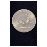 1954 FRANKLIN SILVER HALF DOLLAR