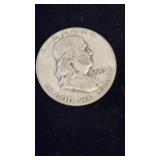 1953 FRANKLIN SILVER HALF DOLLAR