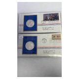 TWO 1ST DAY ISSUE 1976 STAMP & SILVER SETS