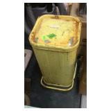 VUBTAGE YELLOW FOOT OP WASTE CAN W/ REMOVABLE