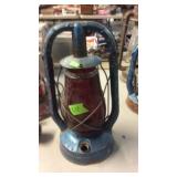 BLUE DEITZ RED GLOBE LANTERN
