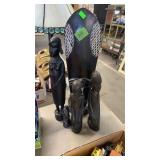 GROUP OF WOOD CARVINGS