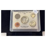 1964 US SILVER COIN SET IST METALS BANK BUTTE, MT