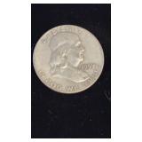 1959 FRANKLIN SILVER HALF DOLLAR