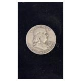 1957 FRANKLIN SILVER HALF DOLLAR