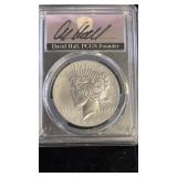 2024 SIGNED DAVID HALL PCGS SILVER PEACE DOLLAR