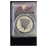2024 SIGNED DAVID HALL PCGS SILVER PEACE DOLLAR