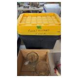 3 SMALL BLACK & YELLOW TOTES