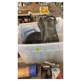 TUB W/ SWIM FINS & GOLD MINING PANS