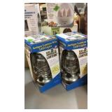 2 NEW BARN STYLE BATTERY OP LED LANTERNS
