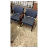2 BLUE CHAIRS