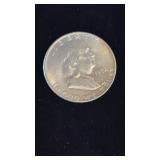 1954 FRANKLIN SILVER HALF DOLLAR