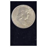 1954 FRANKLIN SILVER HALF DOLLAR