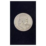 1954 FRANKLIN SILVER HALF DOLLAR