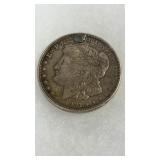 1921-O MORGAN SILVER DOLLAR   **HAS BEEN DRILLED &