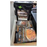 TUB & BOX OF BASE CAMP FREEZE DRIED FOOD