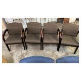4 MATCHING RECEPTION AREA CHAIRS