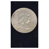 1954 FRANKLIN SILVER HALF DOLLAR