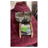 TRINKET BOX & 2 CANDLES