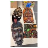 4 WOOD CARVINGS