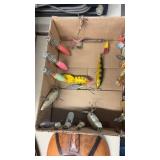 BX OF VINTAGE FISHING LURES