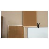2 CORK BOARDS & WHITE BOARD