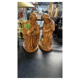 MAN & WOMAN PRAYING SCULPTURES