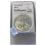 2024 MS70 1 oz SILVER EAGLE