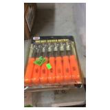 7 PC NUT DRIVER SET W/ ORANGE HANDLES