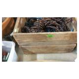 WOODEN CRATE W/ ROPE