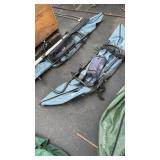 WATER SKEETER PONTOON KICK BOAT W/ OARS