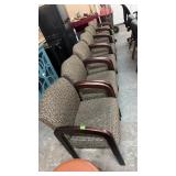 6 MATCHING RECEPTION AREA CHIARS