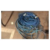 GROUP OF BLUE EXENSION CORDS