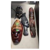 4 WOOD CARVINGS