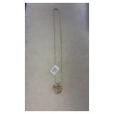ITALY 925 HEART MOM NECKLACE W/ STONES POSSIBLY