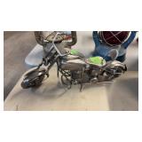 METAL MOTORCYCLE SCULPTURE