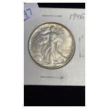 1946 WALKING LIBERTY SILVER HALF DOLLAR