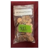 100 WHEAT PENNIES