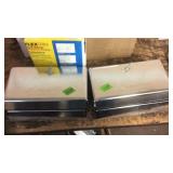 2 PAPER TOWEL SDDISPENSERS & ROLL OF FLEX TRIM